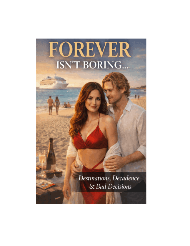 Funny Travel Memoir Series — Humor & Lifestyle Adventure — FOREVER Isn’t Boring Book 2: Destinations, Decadence and Bad Decisions by Judy and Hugh
